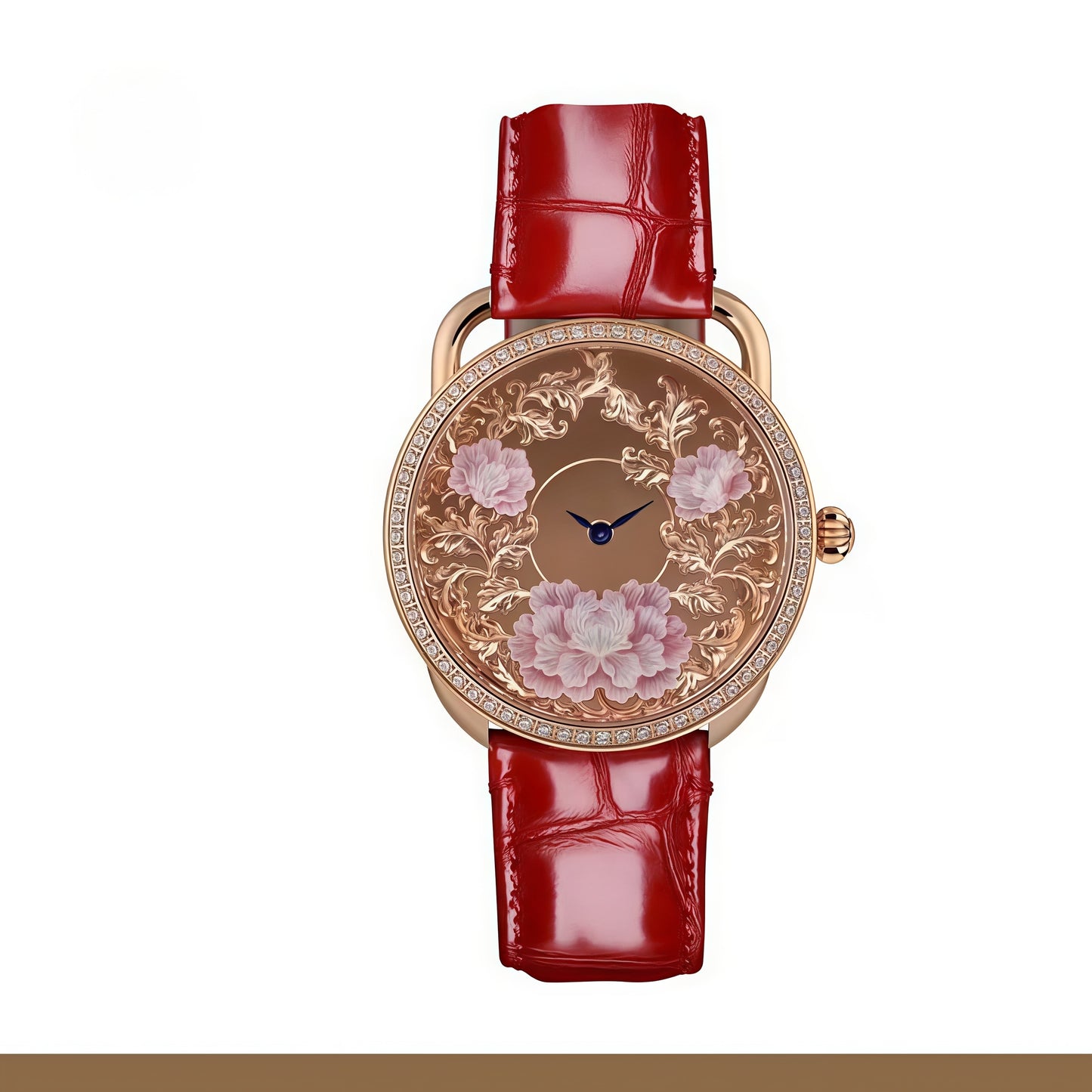 【DEJOY BODHI】43mm Blooming for Prosperity Mother of Pearl Relief Watch | Buddhist Luxury Timepiece