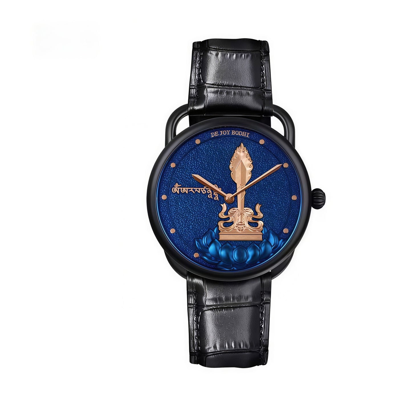 【DEJOY BODHI】43mm Manjushri Wisdom Sword Relief Watch | Buddhist Luxury Timepiece