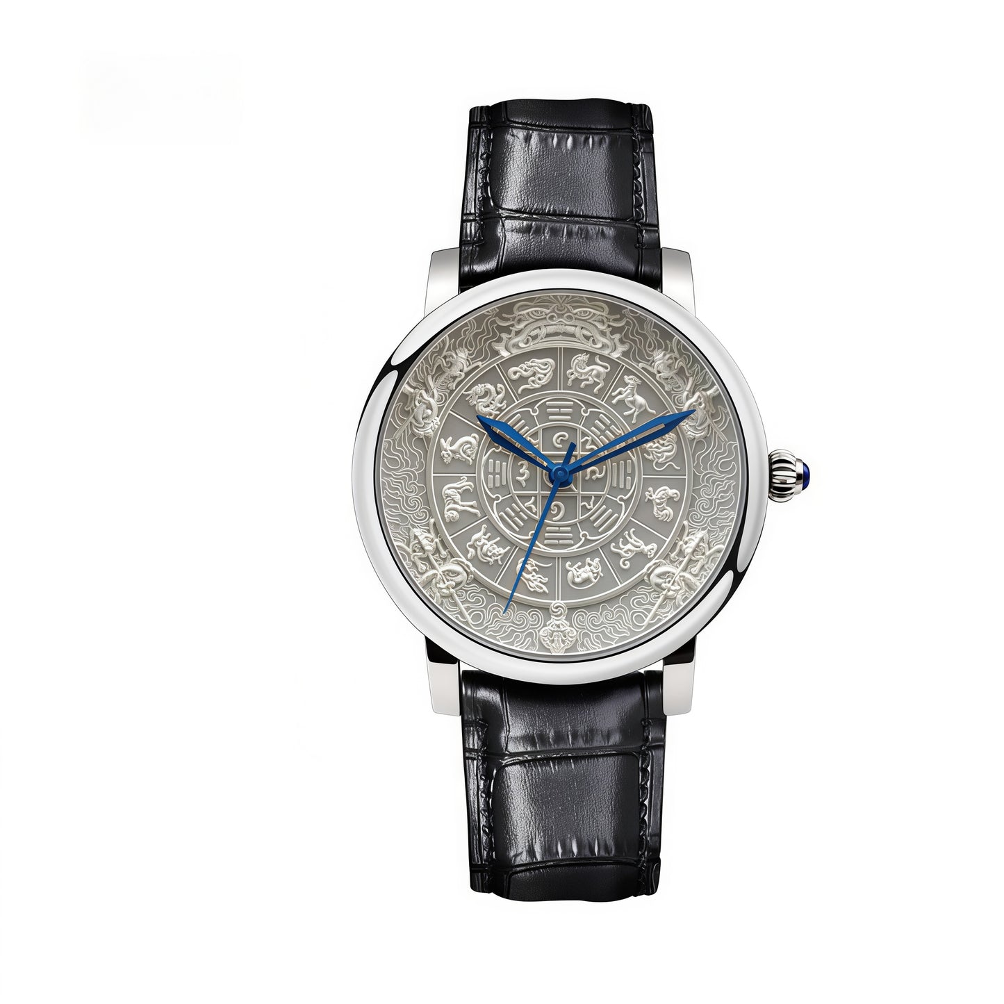 【DEJOY BODHI】45mm Nine Palaces Bagua Mantra Wheel Mechanical Watch | Ultimate Buddhist Luxury