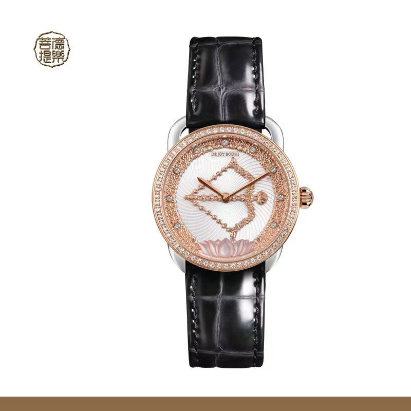 【DEJOY BODHI】Kurukulla Flower Arrow Relief Watch | Buddhist Love Goddess Timepiece