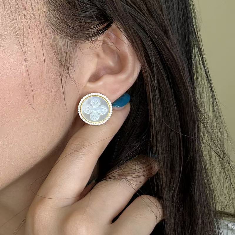 Vajra Pestle Prayer Stud Earrings | Sacred Buddhist Jewelry
