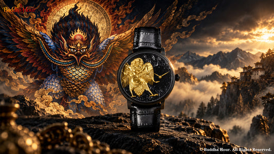 BuddhaHour Garuda Relief Watch with the sacred Garuda, symbolizing wisdom, strength, and rising above obstacles