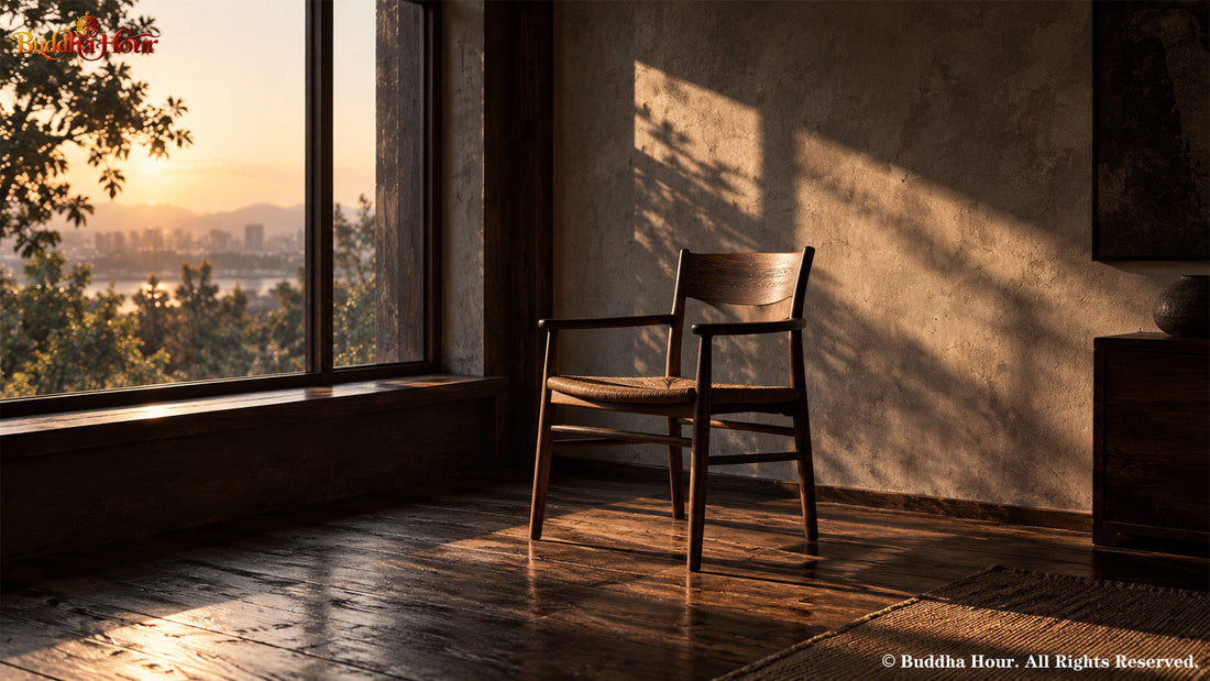 Quiet empty room reflecting silence stillness and modern discomfort with being alone