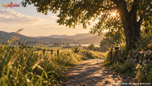 Quiet summer path reflecting childhood memories and the changing perception of time
