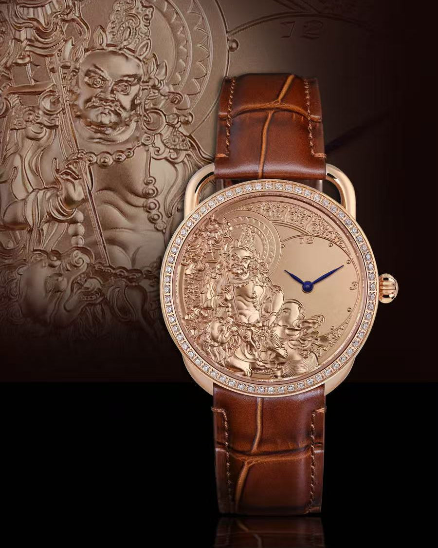 【DEJOY BODHI】43mm Vaishravana Relief Watch | Buddhist Wealth God Luxury Timepiece