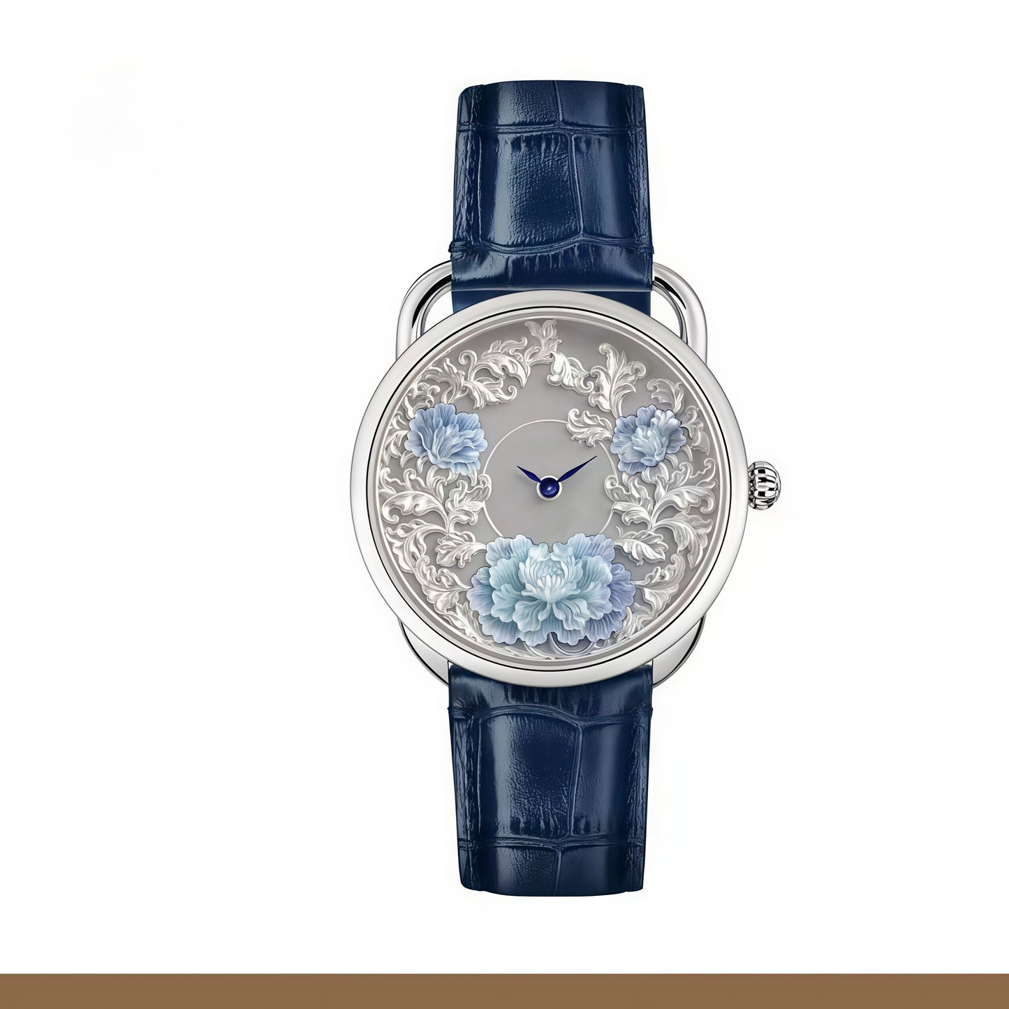 【DEJOY BODHI】43mm Blooming for Prosperity Mother of Pearl Relief Watch | Buddhist Luxury Timepiece