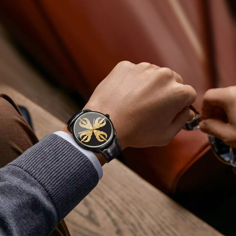 【DEJOY BODHI】43mm Vajra Relief Watch | Buddhist Dharma Luxury Timepiece