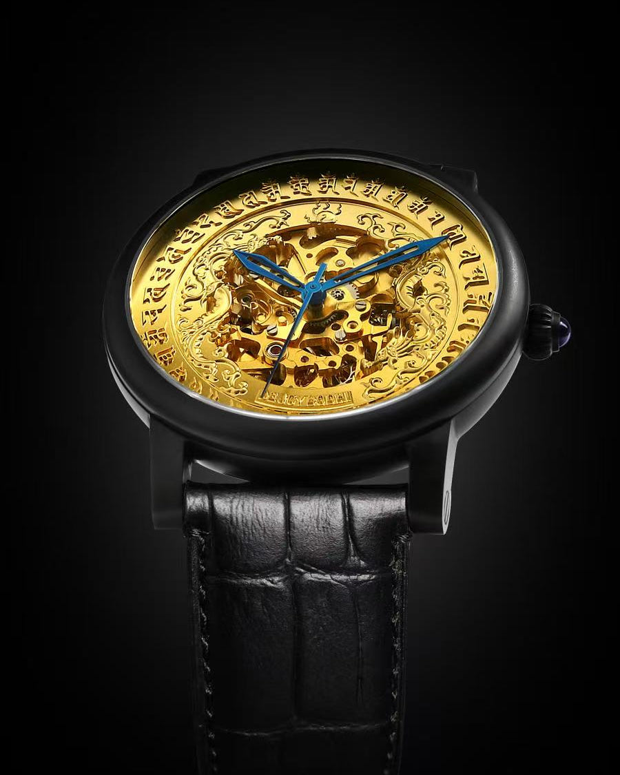 【DEJOY BODHI】45mm Cundi Z Bodhisattva Relief Mechanical Watch | Buddhist Luxury Timepiece