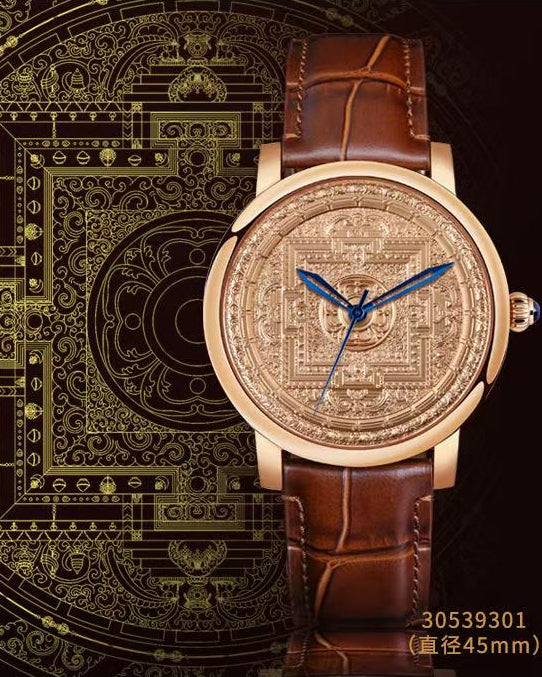 【DEJOY BODHI】45mm Avalokiteshvara Liberation Mandala Mechanical Watch | Buddhist Luxury