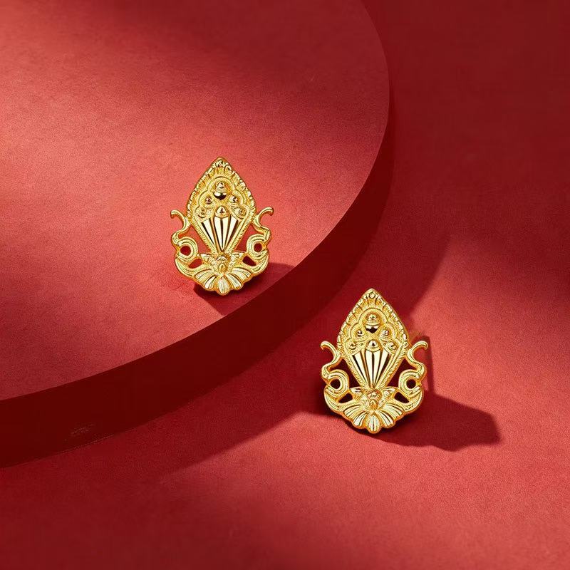 Mani Jewel Stud Earrings | Sacred Buddhist Luxury Jewelry
