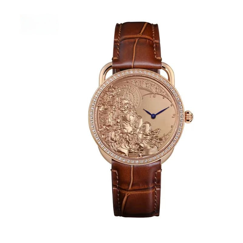 【DEJOY BODHI】43mm Vaishravana Relief Watch | Buddhist Wealth God Luxury Timepiece