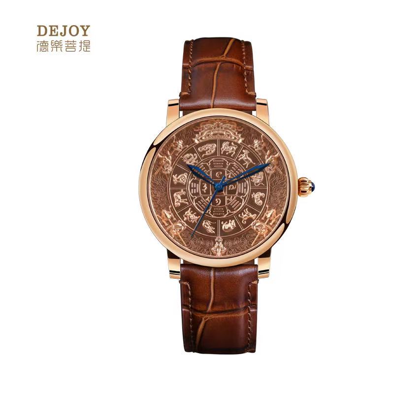 【DEJOY BODHI】45mm Nine Palaces Bagua Mantra Wheel Mechanical Watch | Ultimate Buddhist Luxury