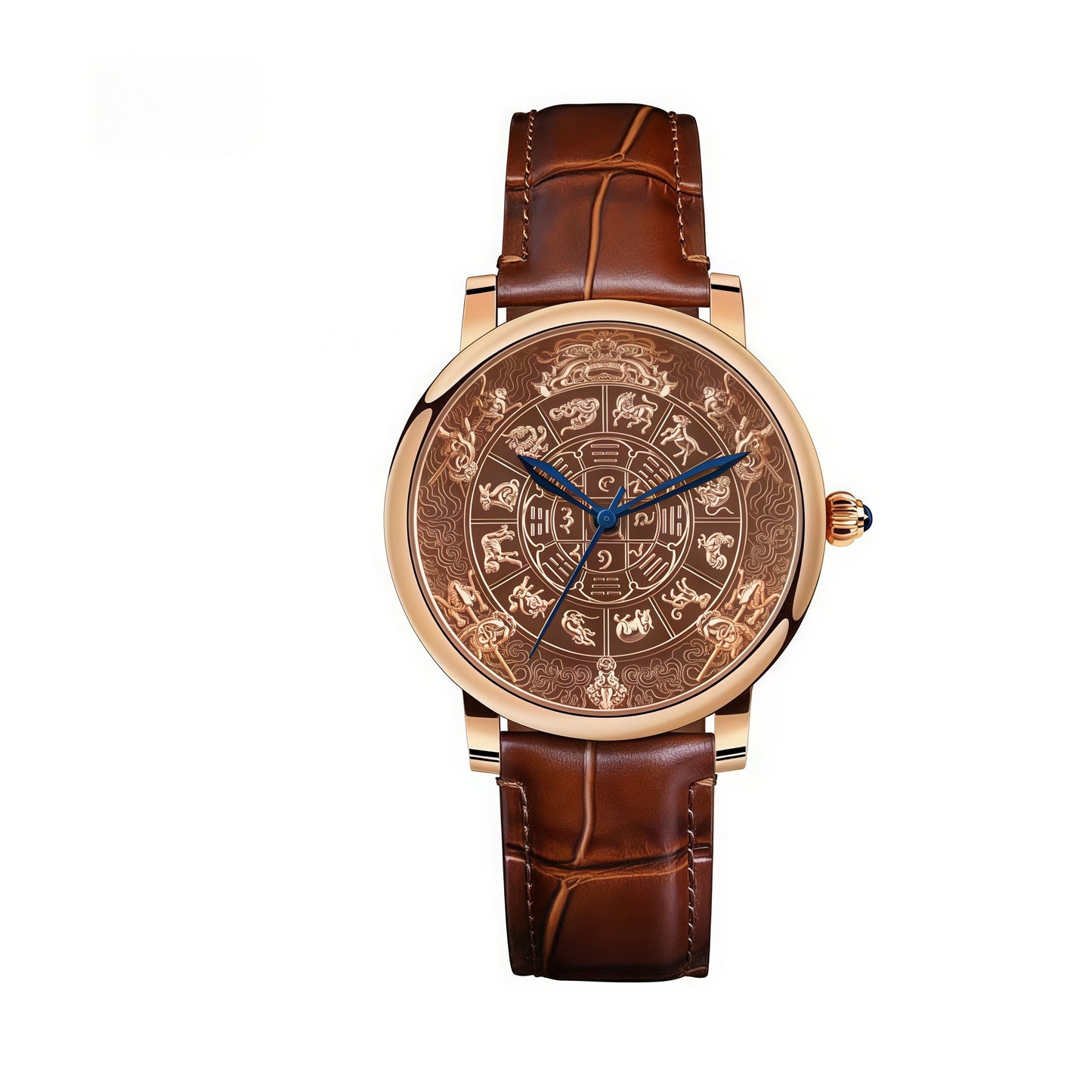 【DEJOY BODHI】45mm Nine Palaces Bagua Mantra Wheel Mechanical Watch | Ultimate Buddhist Luxury