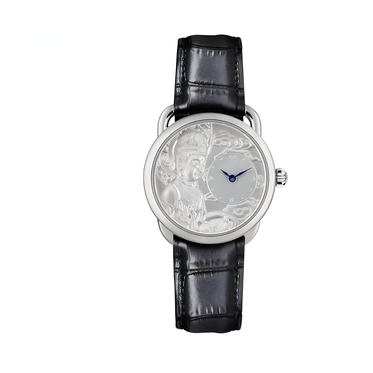 【DEJOY BODHI】Kwan Yin Relief Watch Silver & Gold | Buddhist Luxury Timepiece