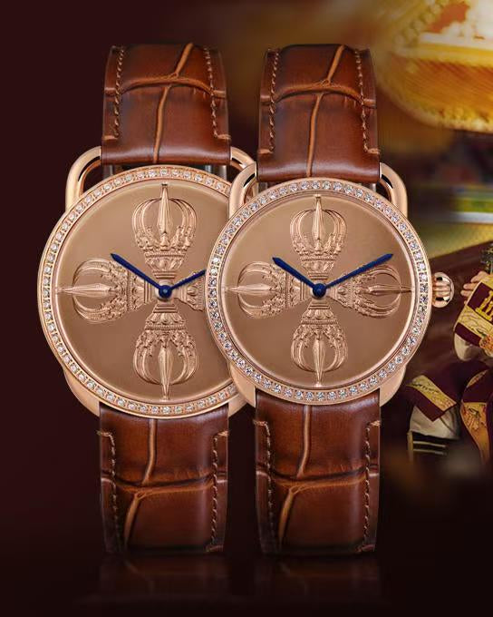 【DEJOY BODHI】Double Vajra Relief Watch | Buddhist Dharma Luxury Timepiece