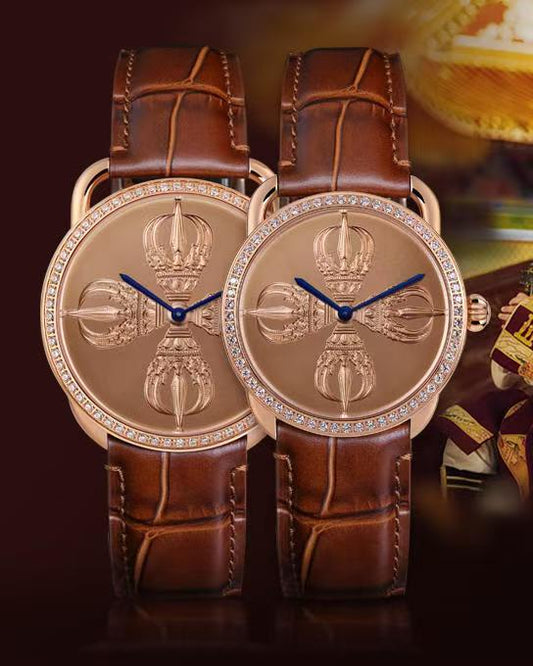 【DEJOY BODHI】Double Vajra Relief Watch | Buddhist Dharma Luxury Timepiece
