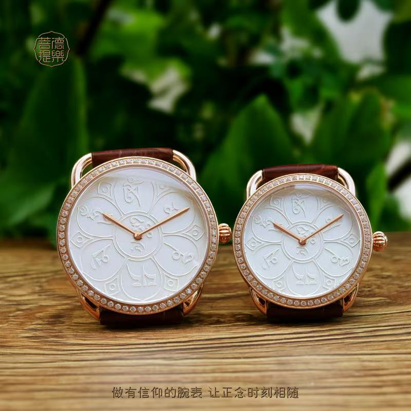 【DEJOY BODHI】Om Mani Padme Hum Mantra Relief Watch | Buddhist Luxury Timepiece
