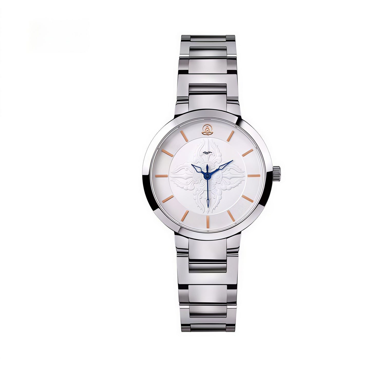 【DEJOY BODHI】Vajra Pestle Solid Steel Relief Watch | Buddhist Luxury Timepiece