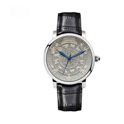 【DEJOY BODHI】45mm Nine Palaces Bagua Mantra Wheel Mechanical Watch | Ultimate Buddhist Luxury