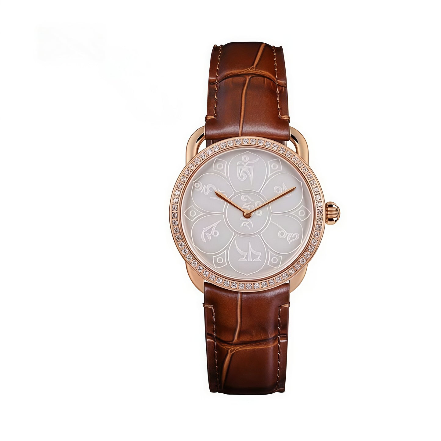 【DEJOY BODHI】Om Mani Padme Hum Mantra Relief Watch | Buddhist Luxury Timepiece
