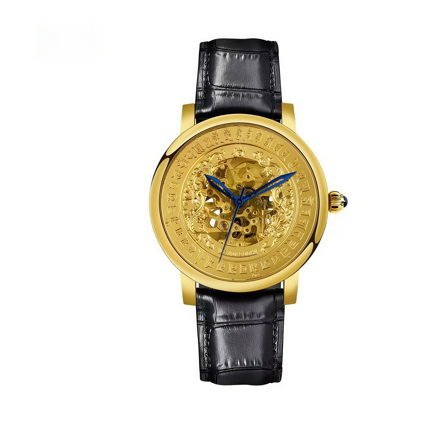 【DEJOY BODHI】45mm Cundi Z Bodhisattva Relief Mechanical Watch | Buddhist Luxury Timepiece
