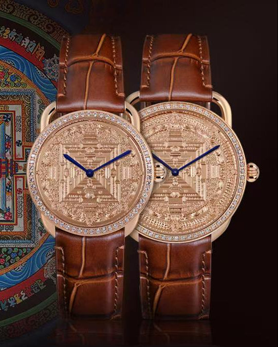 【DEJOY BODHI】Kalachakra Mandala Relief Watch | Tibetan Buddhist Luxury Timepiece