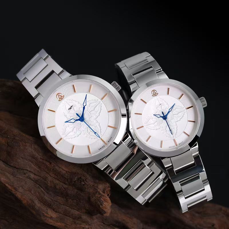 【DEJOY BODHI】Vajra Pestle Solid Steel Relief Watch | Buddhist Luxury Timepiece