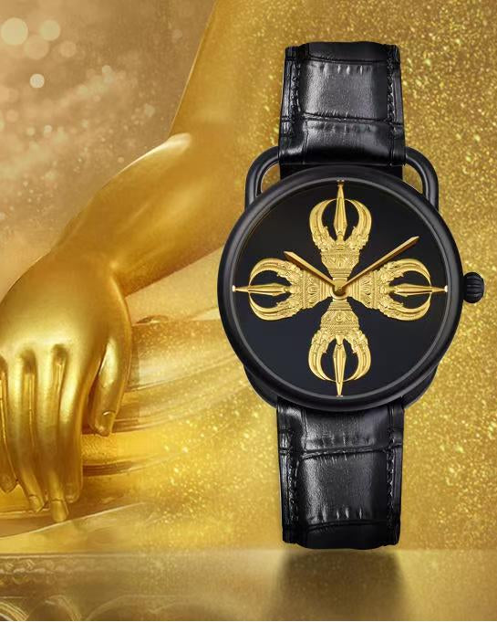 【DEJOY BODHI】43mm Vajra Relief Watch | Buddhist Dharma Luxury Timepiece