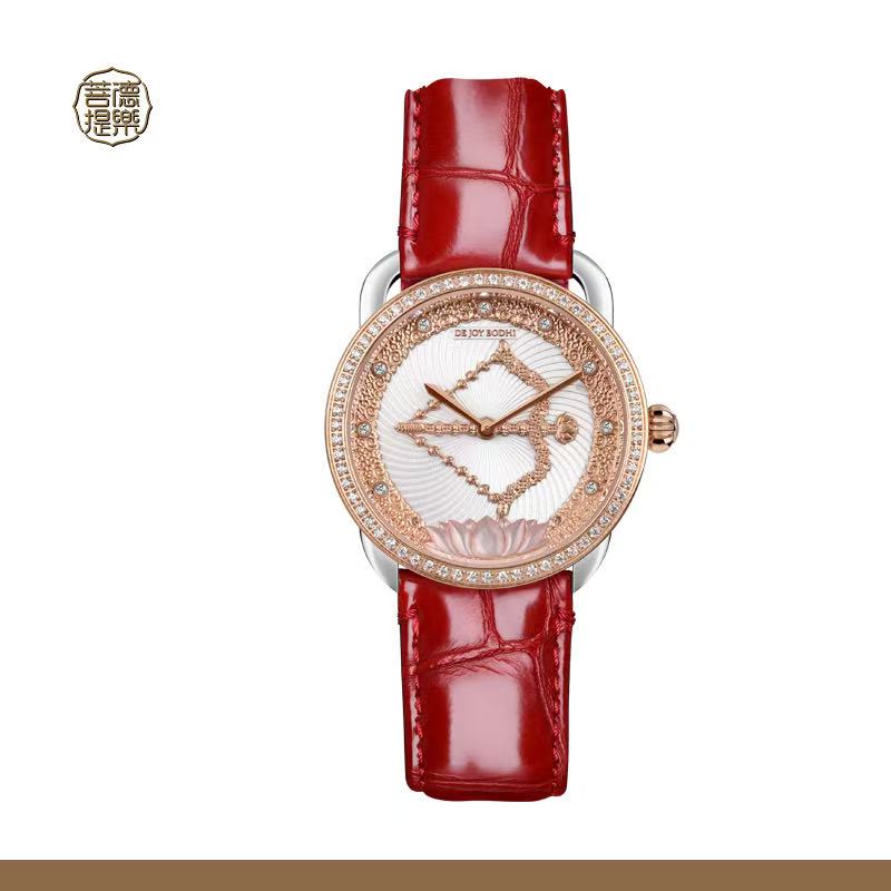 【DEJOY BODHI】Kurukulla Flower Arrow Relief Watch | Buddhist Love Goddess Timepiece