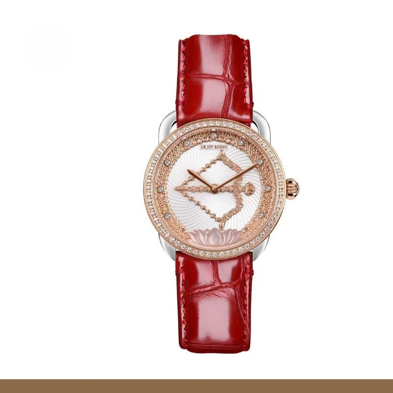【DEJOY BODHI】Kurukulla Flower Arrow Relief Watch | Buddhist Love Goddess Timepiece