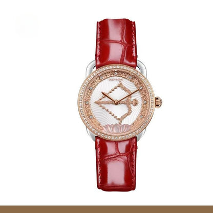 【DEJOY BODHI】Kurukulla Flower Arrow Relief Watch | Buddhist Love Goddess Timepiece