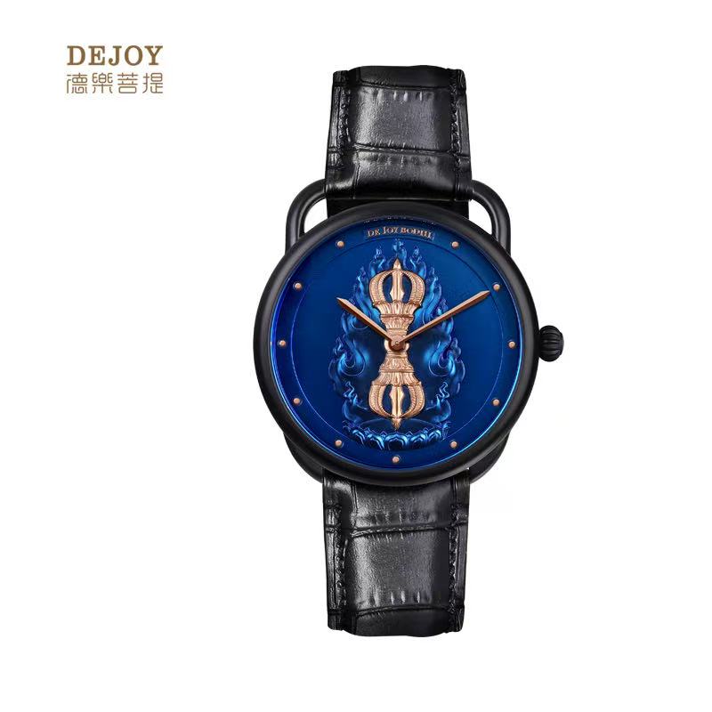 【DEJOY BODHI】43mm Single Vajra Relief Watch | Buddhist Dharma Luxury Timepiece