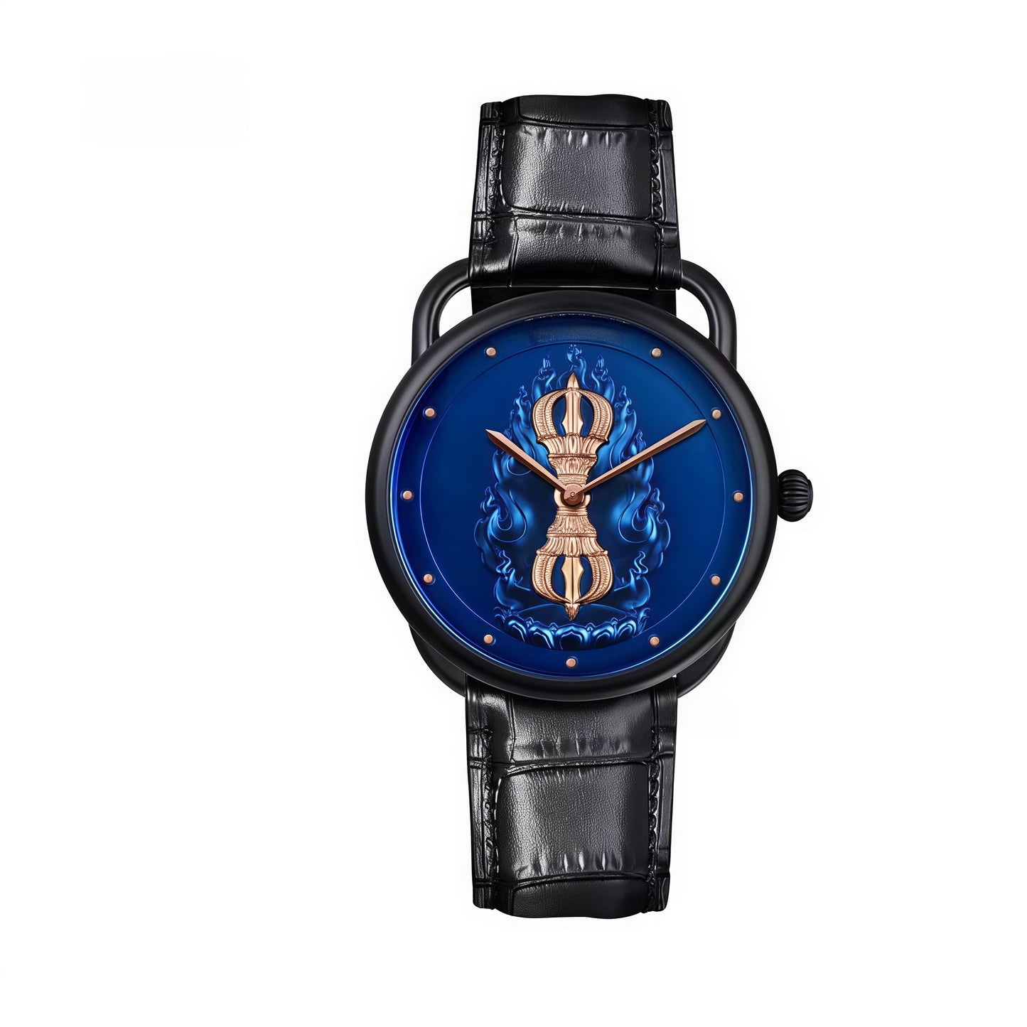 【DEJOY BODHI】43mm Single Vajra Relief Watch | Buddhist Dharma Luxury Timepiece