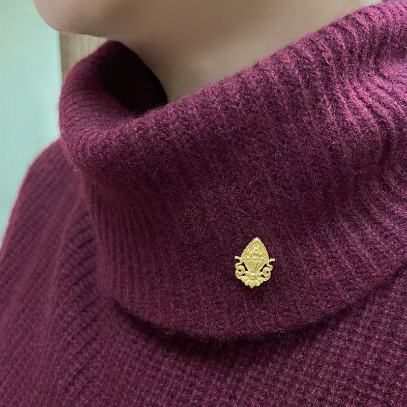 Blessed Mani Jewel Wish-Fulfilling Brooch | Buddhist Lucky Jewelry