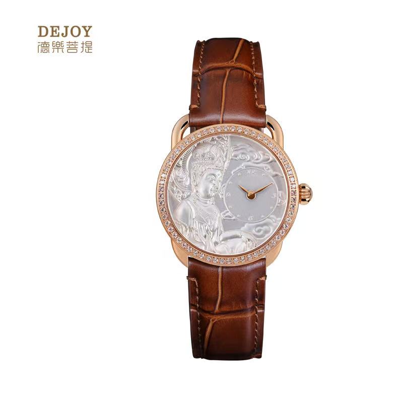 【DEJOY BODHI】Kwan Yin Relief Watch | Buddhist Luxury Timepiece