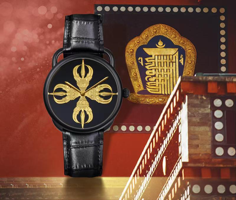 【DEJOY BODHI】43mm Vajra Relief Watch | Buddhist Dharma Luxury Timepiece