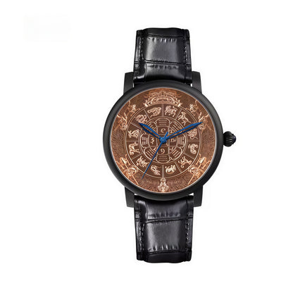 【DEJOY BODHI】45mm Nine Palaces Bagua Mantra Wheel Mechanical Watch | Ultimate Buddhist Luxury