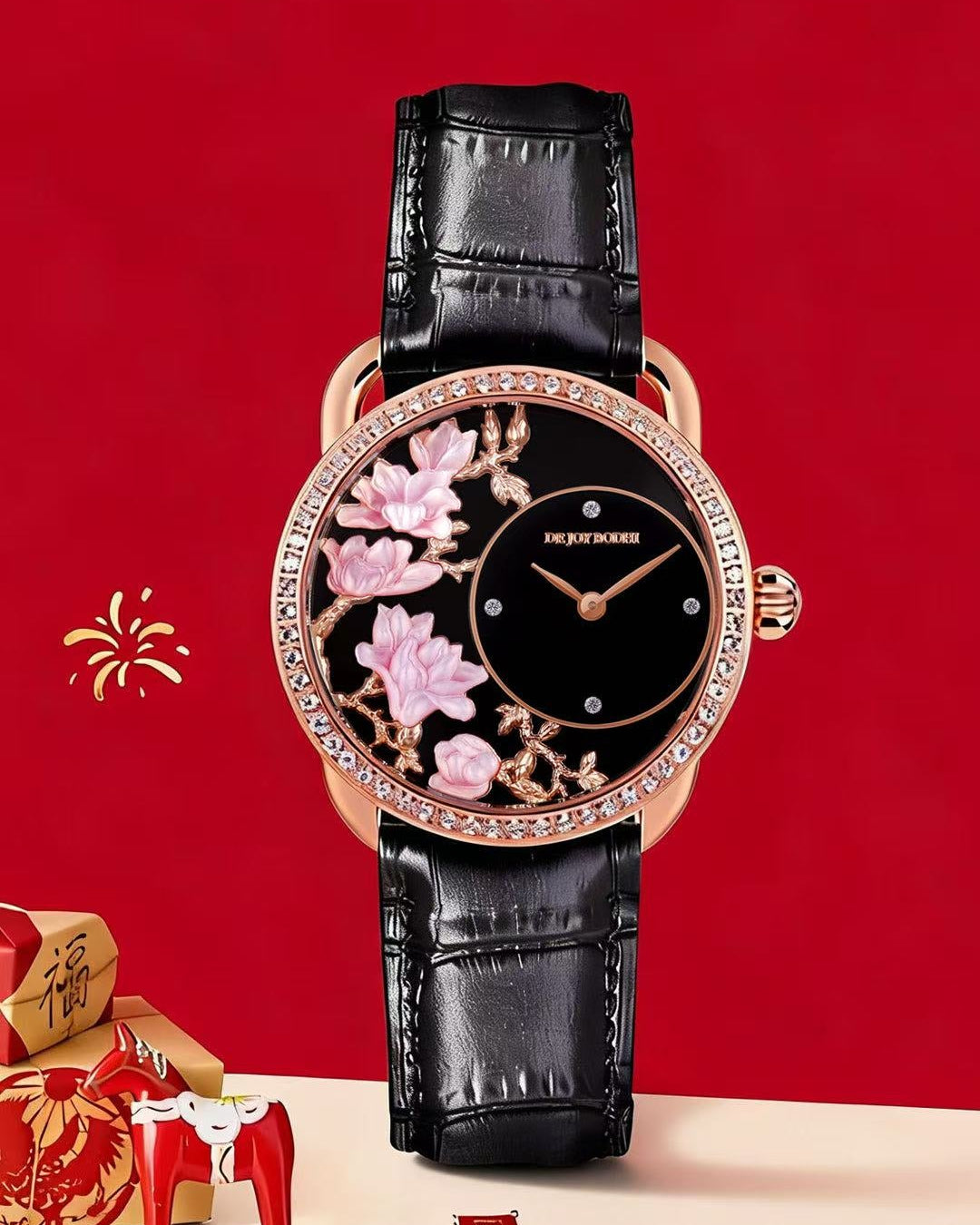 【DEJOY BODHI】Yulan Magnolia Mother of Pearl Watch | Luxury Women's Timepiece