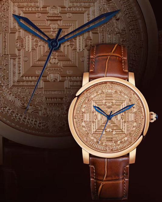 【DEJOY BODHI】45mm Kalachakra Mandala Mechanical Watch | Tibetan Buddhist Luxury Timepiece
