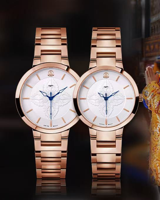 【DEJOY BODHI】Vajra Pestle Solid Steel Watch | Buddhist Dharma Luxury Timepiece