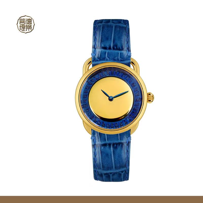 【DEJOY BODHI】38mm Cundi Buddha Mirror Relief Watch | Buddhist Women's Luxury Timepiece