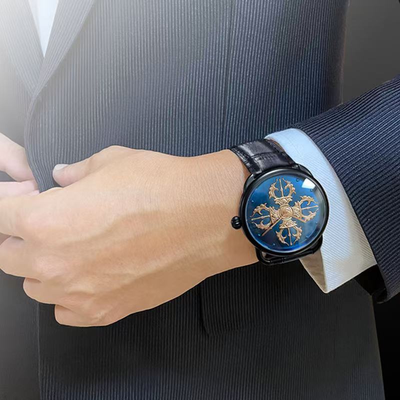 【DEJOY BODHI】43mm Vajra Relief Watch | Buddhist Dharma Luxury Timepiece