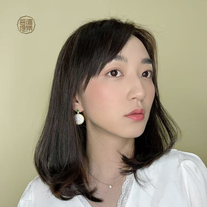 Vajra Pestle Drop Earrings | Premium Buddhist Sacred Jewelry