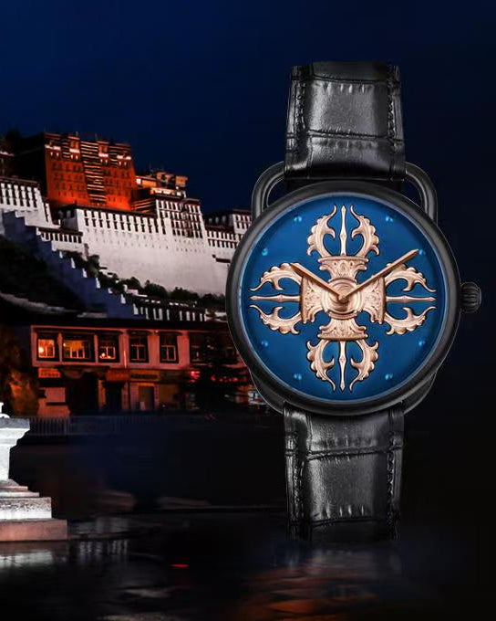 【DEJOY BODHI】43mm Vajra Relief Watch | Buddhist Dharma Luxury Timepiece