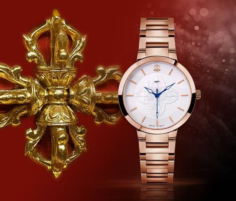 【DEJOY BODHI】Vajra Pestle Solid Steel Watch | Buddhist Dharma Luxury Timepiece