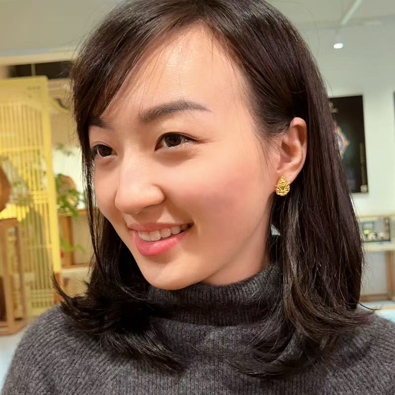Mani Jewel Stud Earrings | Sacred Buddhist Luxury Jewelry