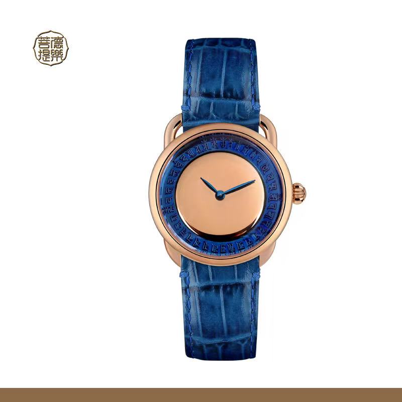【DEJOY BODHI】38mm Cundi Buddha Mirror Relief Watch | Buddhist Women's Luxury Timepiece