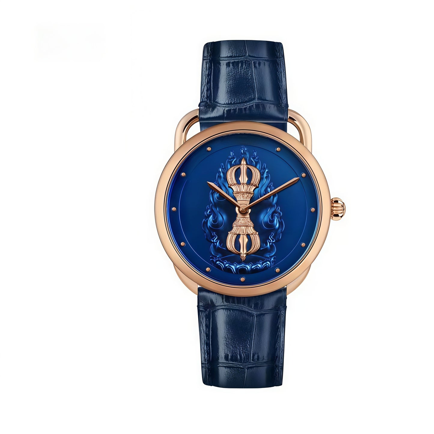 【DEJOY BODHI】43mm Single Vajra Relief Watch | Buddhist Dharma Luxury Timepiece