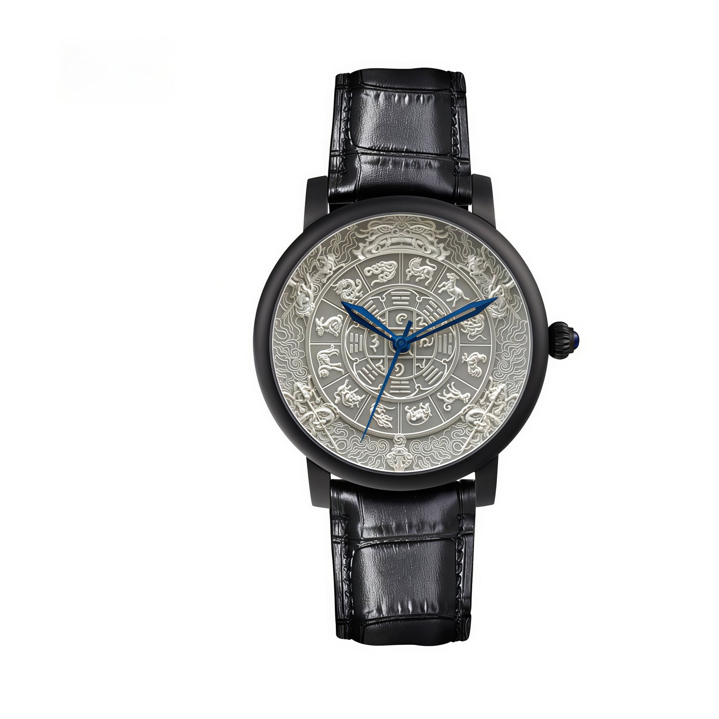 【DEJOY BODHI】45mm Nine Palaces Bagua Mantra Wheel Mechanical Watch | Ultimate Buddhist Luxury