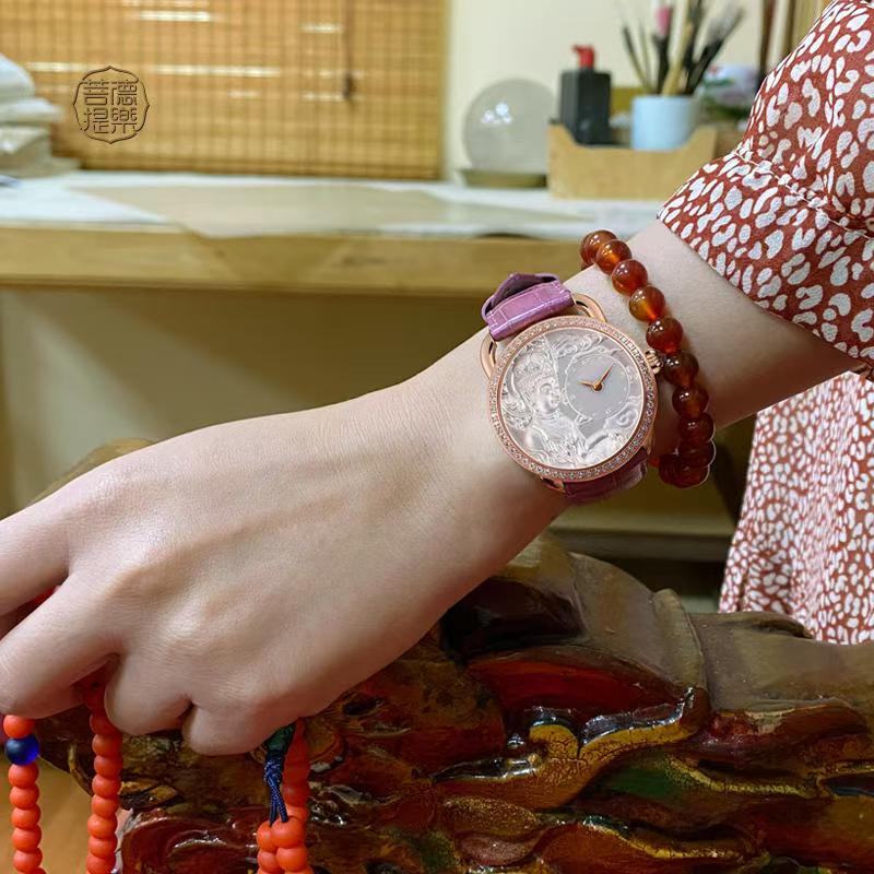 【DEJOY BODHI】Kwan Yin Relief Watch | Buddhist Luxury Timepiece